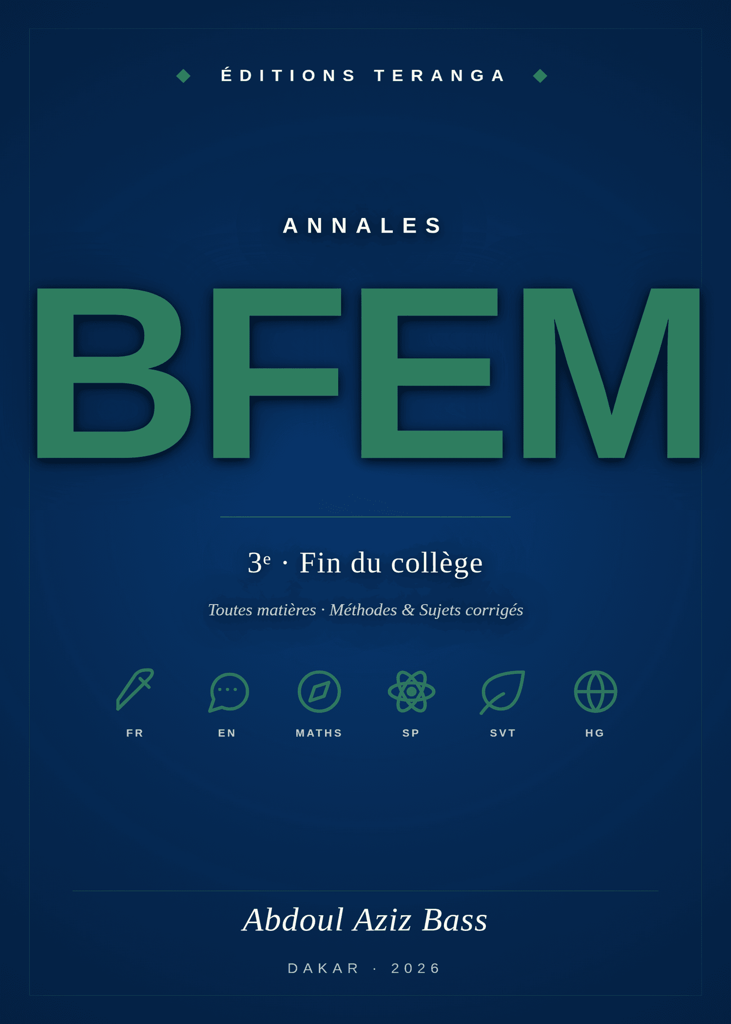Couverture : Annales BFEM Sénégal